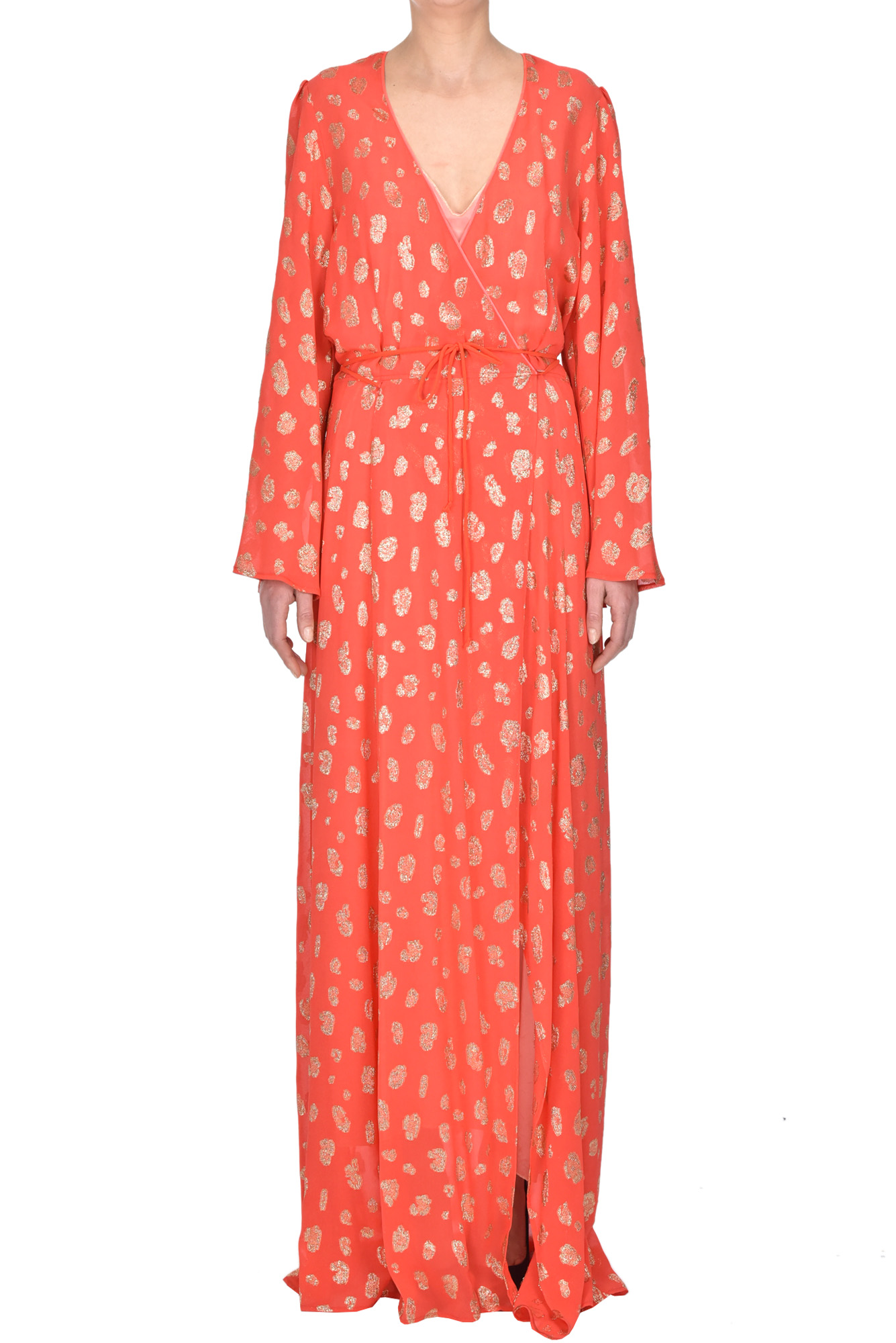 FORTE FORTE CREPÈ LONG WRAPDRESS
