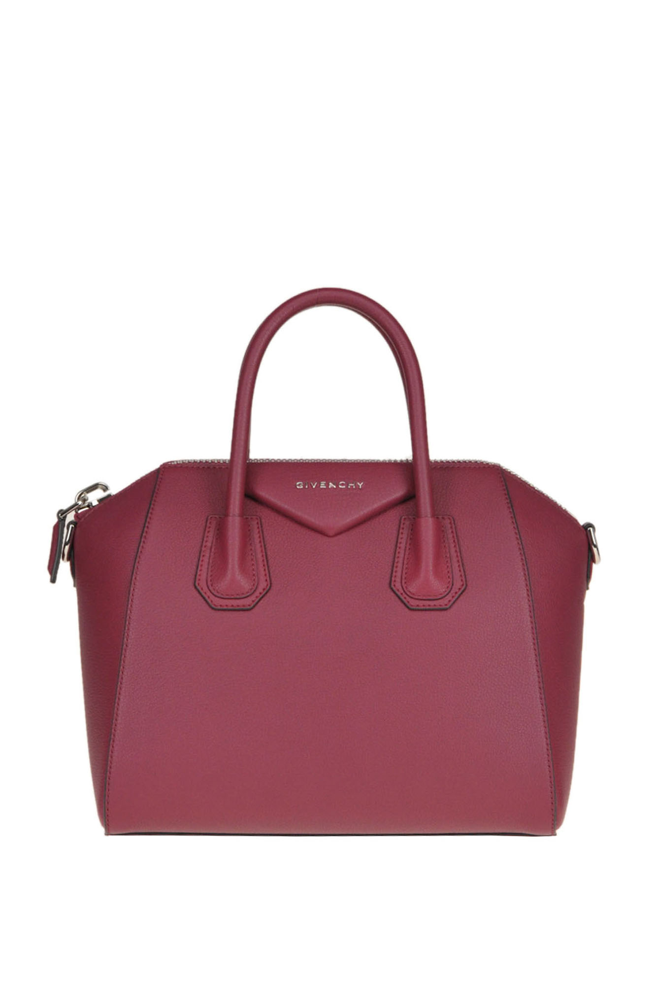 Givenchy Antigona Leather Bag In Raspberry