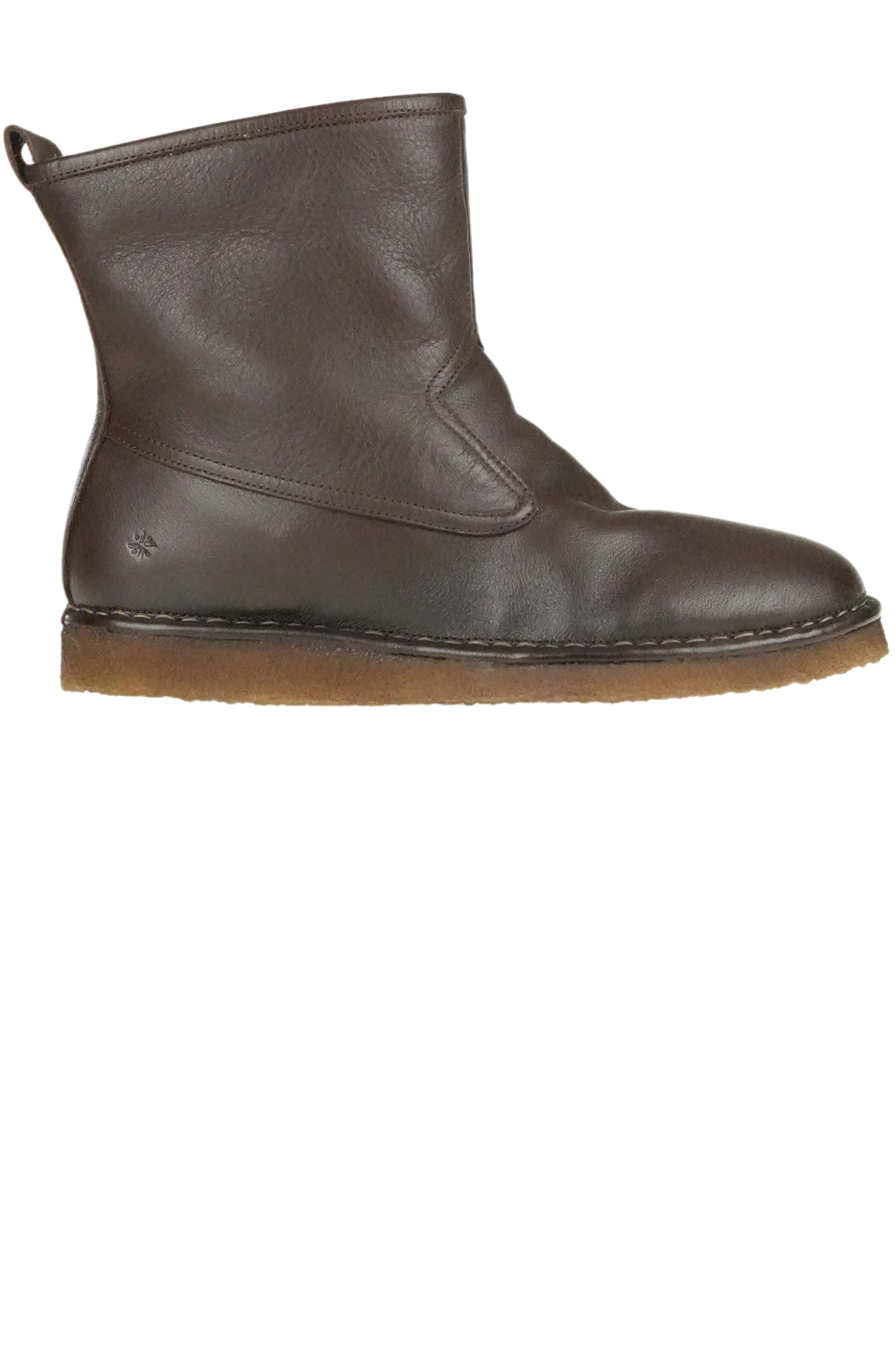 Punto Pigro Eco-fur Interior Ankle Boots In Brown