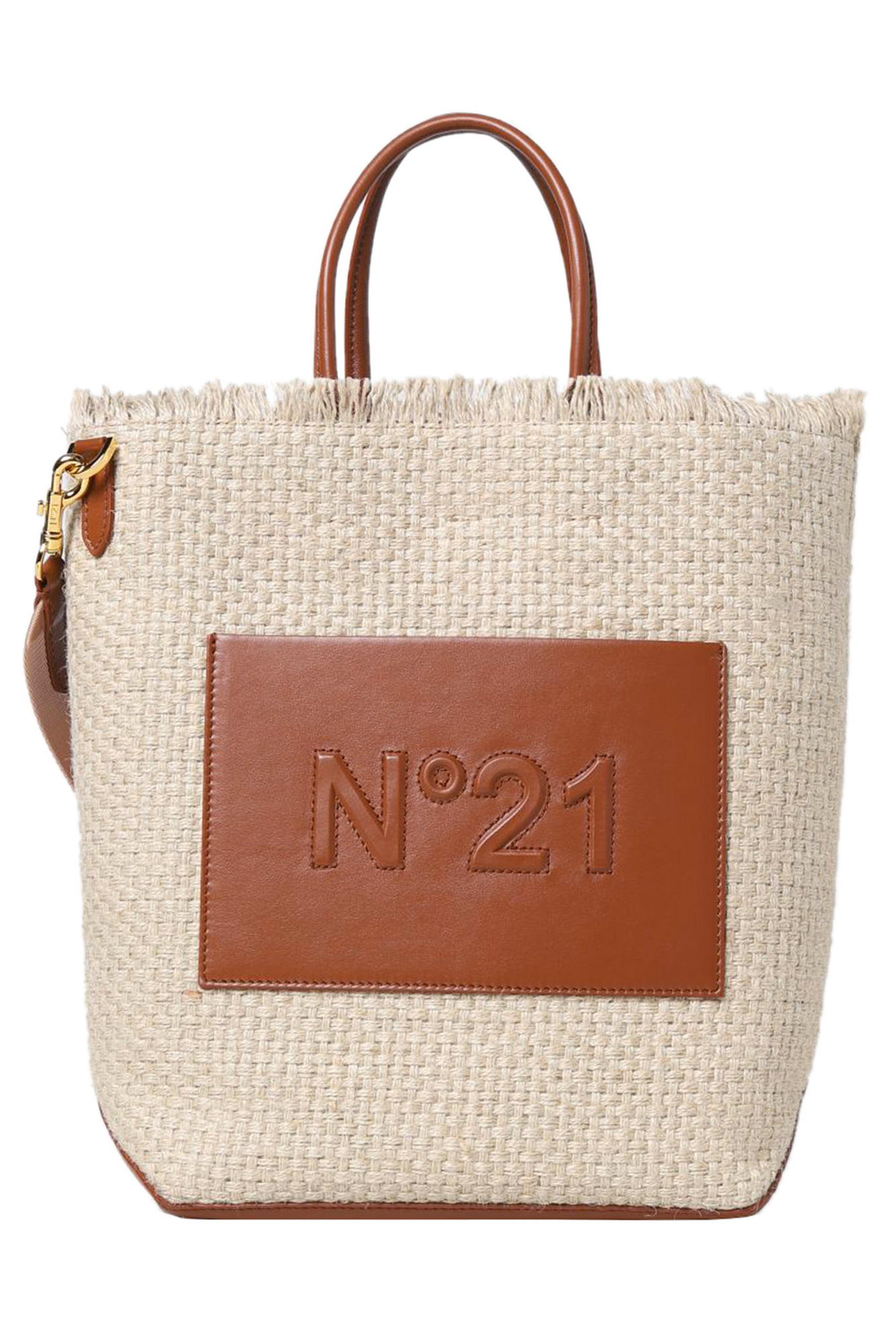 N°21 Vertical Shopper Bag In Neutral