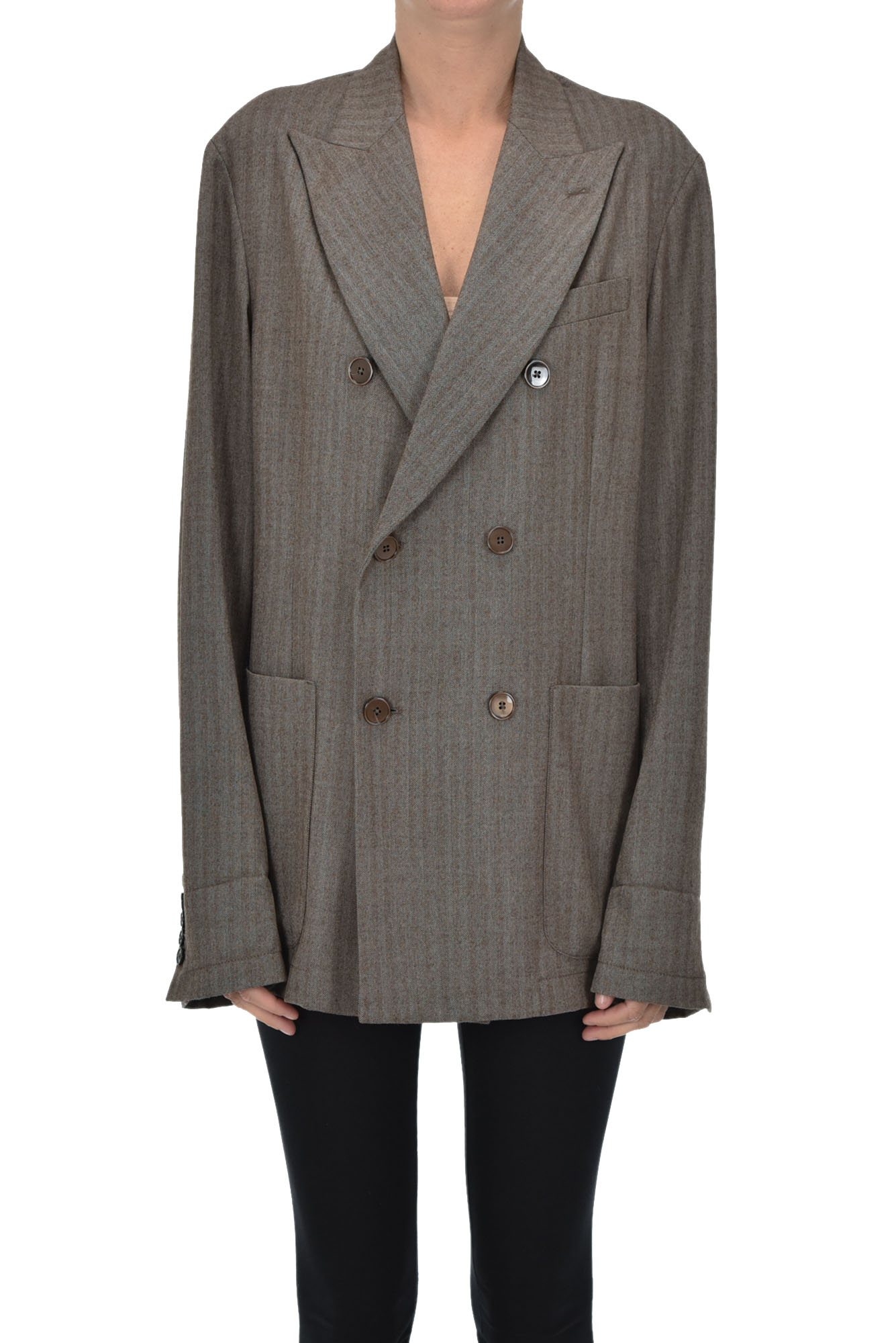 Blazer doppiopetto spigato