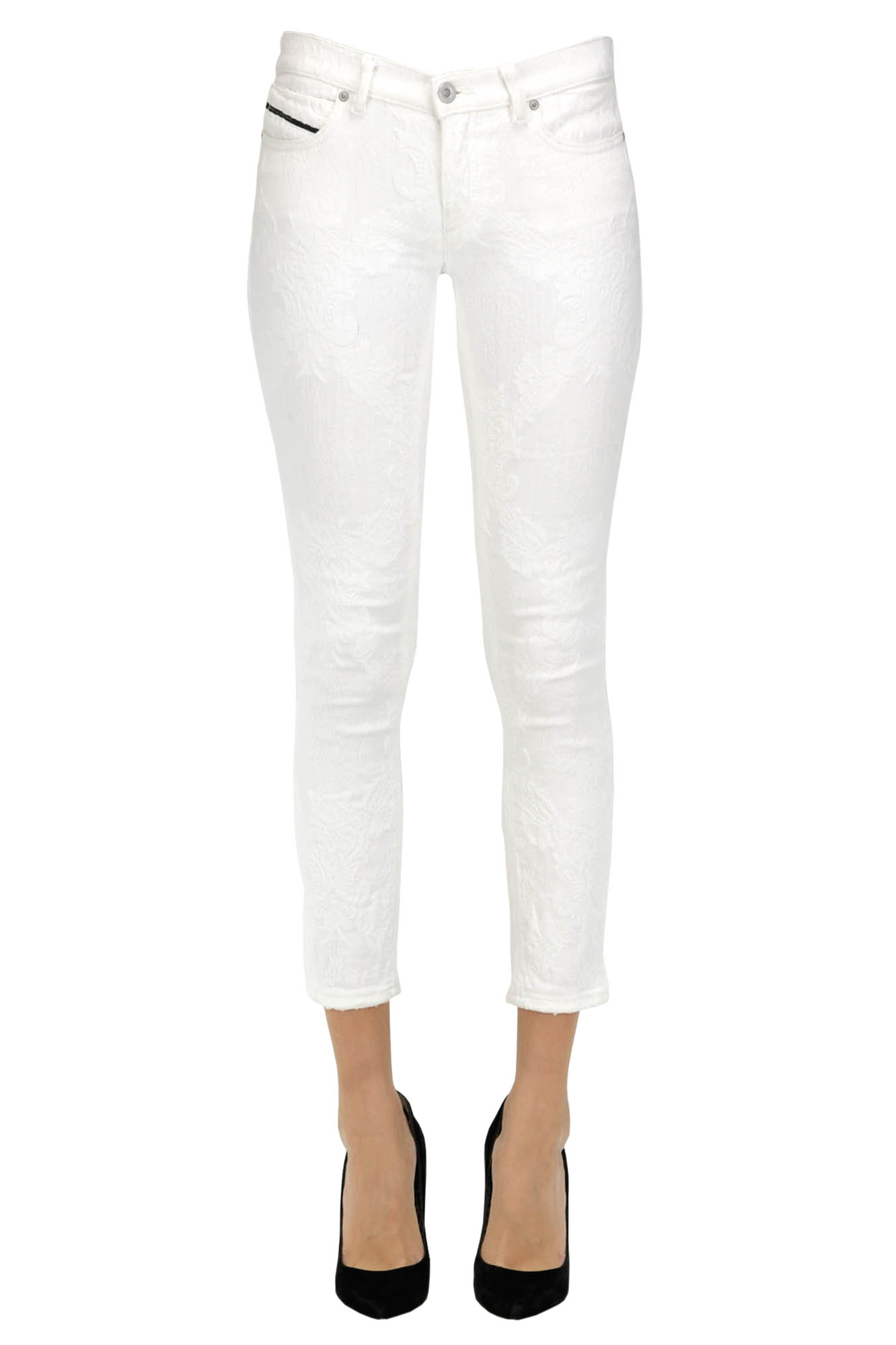 Diesel Black Gold Jeans in tessuto ricamato Acquista ora su Glamest