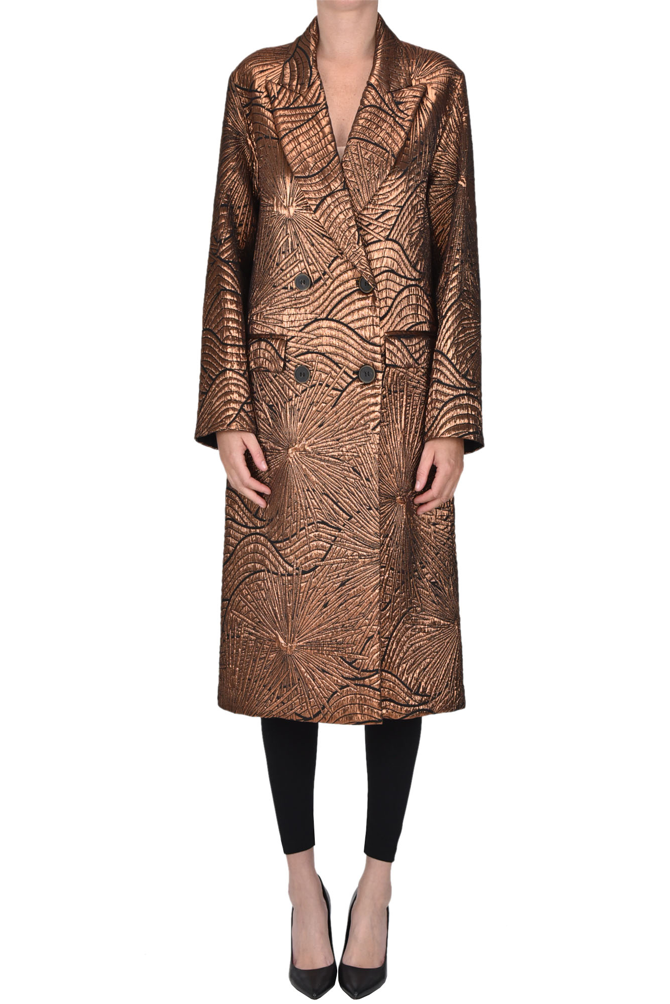 Forte Forte Golden Sunrise Coat In Brown