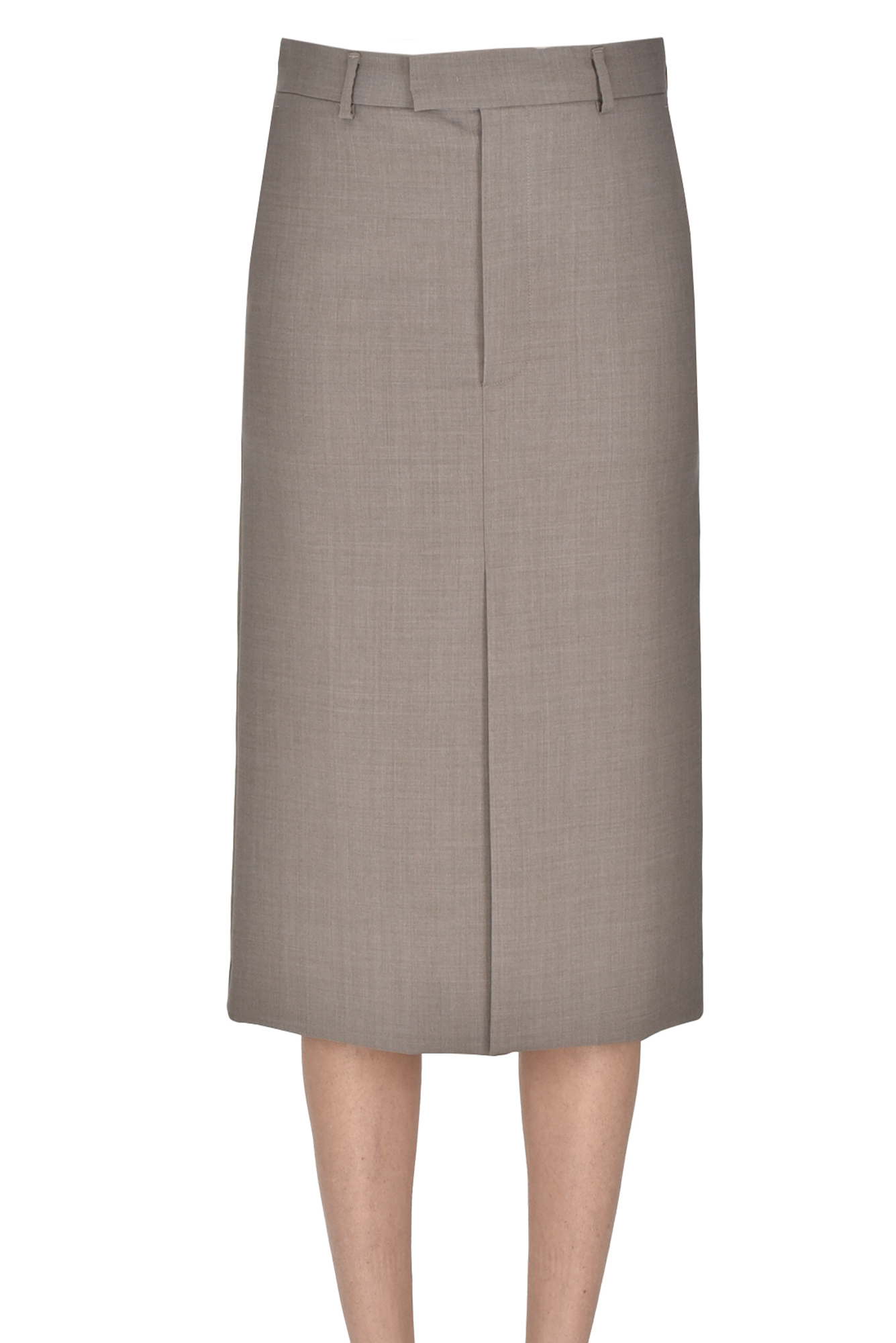 Sportmax Apollo Pencil Skirt In Dove-grey