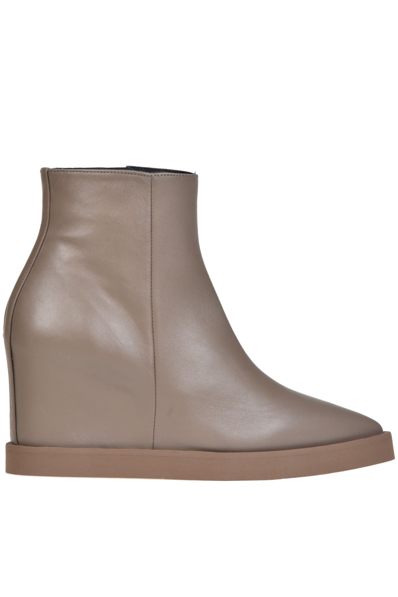 Eqüitare Levi Wedge Ankle Boot In Dove-grey