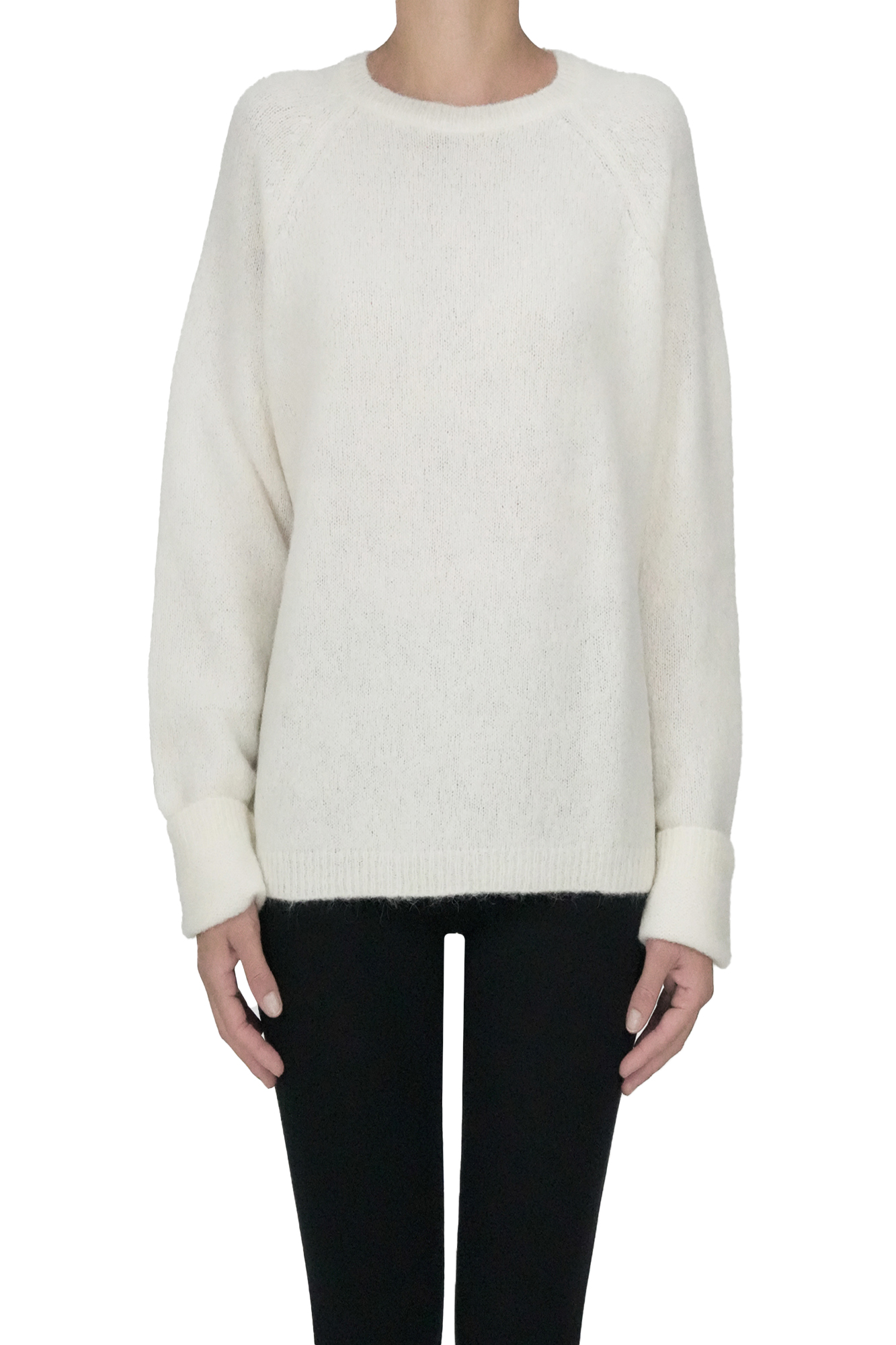 Base Milano Alpaca-blend Pullover In Multi