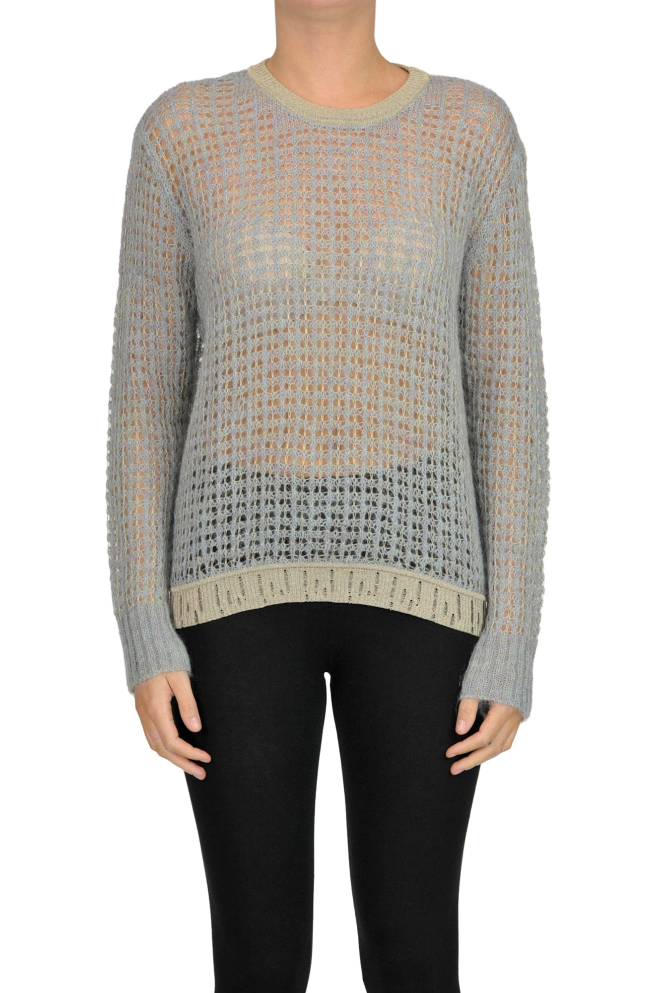Forte Forte Cut-out Knit Pullover In Sugar Paper