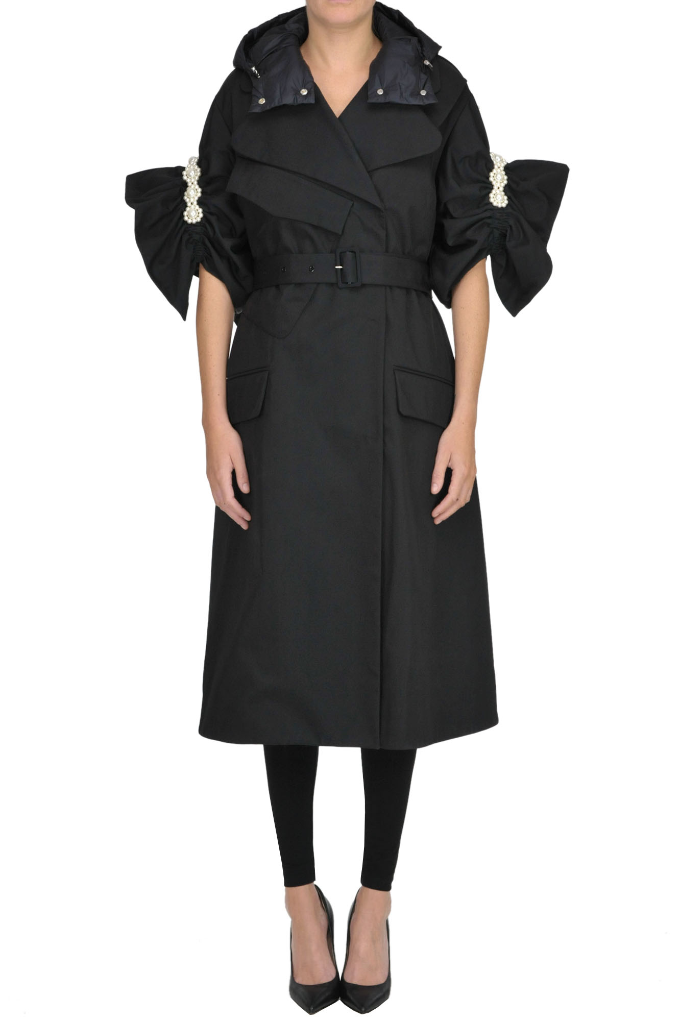 Moncler 'ruth' 4  Simone Rocha Coat In Black