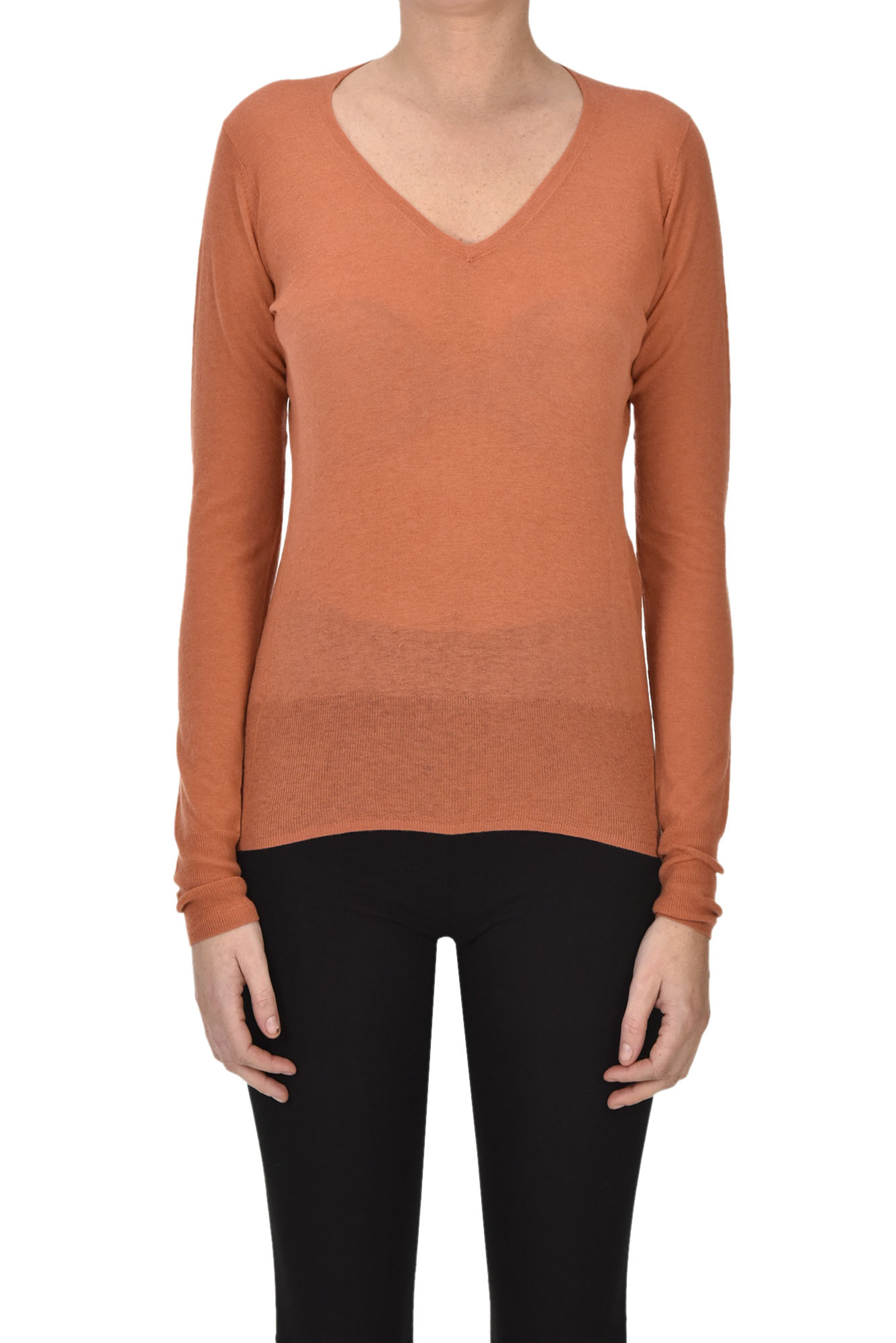 Ct Plage Extrafine Knit Pullover In Copper