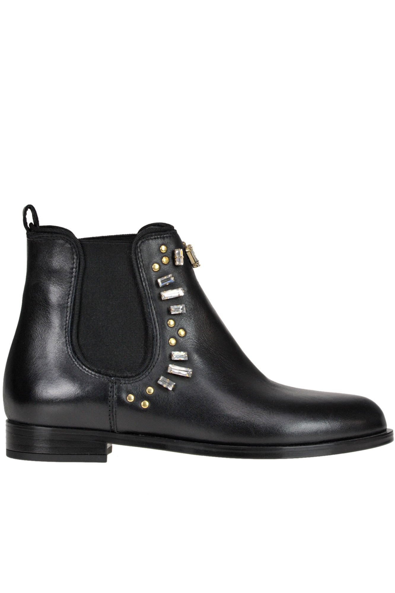 Anna Baiguera Embellished Beatles Ankle Boots In Black
